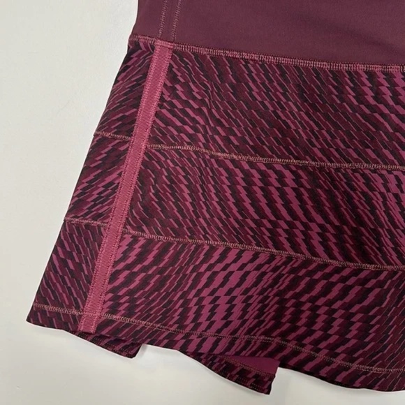 Lululemon Pace Rival Skirt II Shifted Horizon Red Grape Black / Bordeaux Drama - Picture 5 of 15